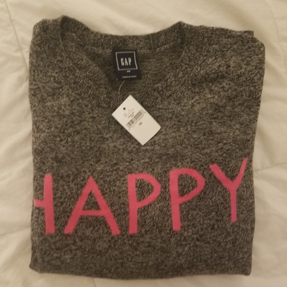 GAP XS sweater NWT HAPPY - Picture 2 of 4